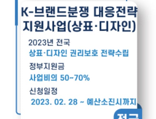 K-브랜드분쟁 대응전략 지원사업, 2023년 신청공고