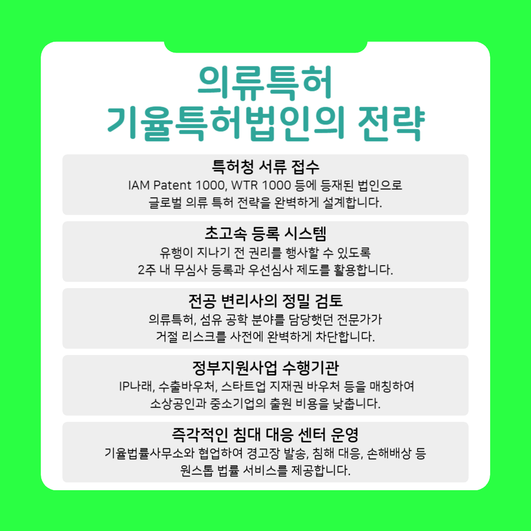 005 – 기율특허법인 의류특허