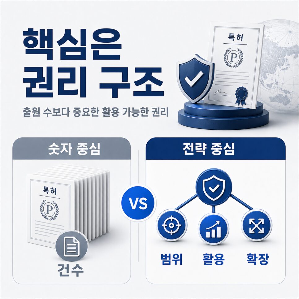 청구범위 설정에 따른 보호 범위 차이